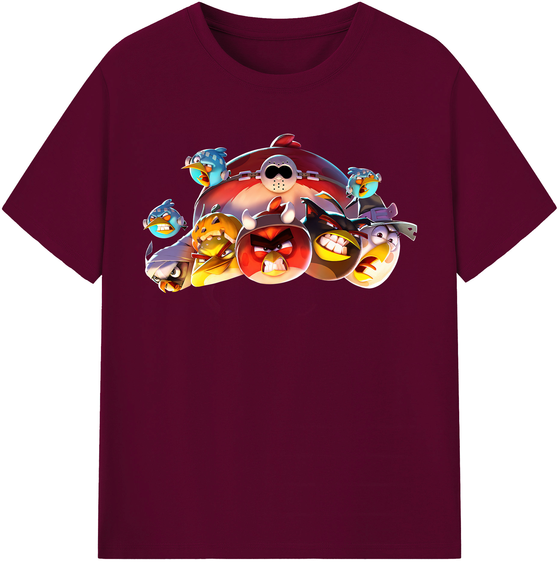 （画像用） Angry Birds アングリーバード レディースカジュアルプリントTシャツ（綿100％）